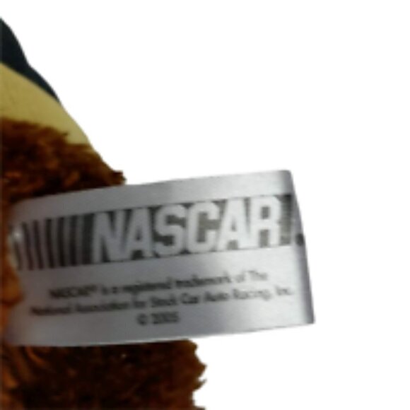 NASCAR Racing Teddy Bear Black Yellow Jacket 16" - Picture 5 of 6